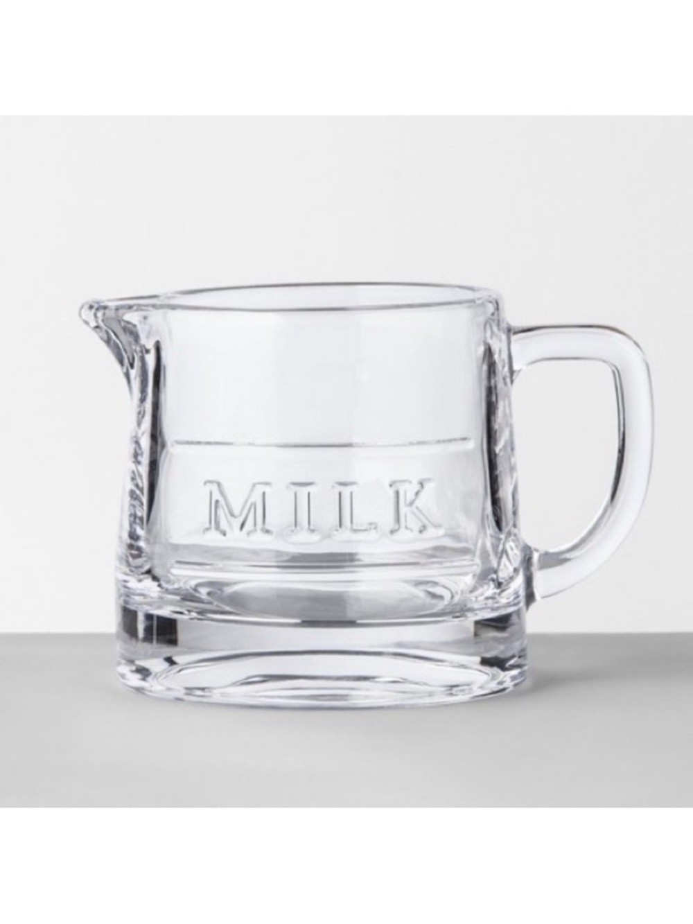 Hearth & Hand Clear Glass Milk Coffee Creamer Pitcher